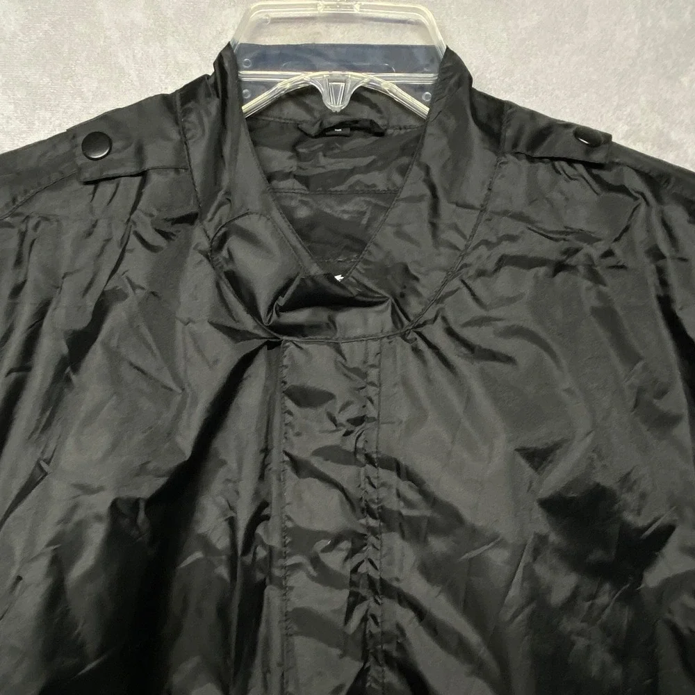 Harley Davidson Jacket Black L‎ Full Zip Nylon Lightweight Windbreaker Riding
